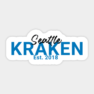 Seattle kraken team Sticker